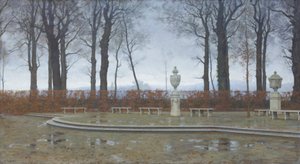 Die königlichen Gärten von Turin nach den Märzmregen von Marco Calderini