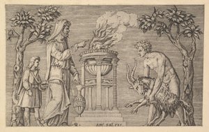 Speculum Romanae Magnificentiae: Das Opfer eines Widders, 16. Jahrhundert