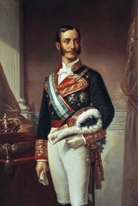 Porträt von Alfonso XII von Marcos Giraldez de Acosta