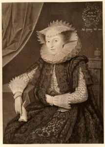 Mary Sidney, Gräfin von Pembroke, aus James I und VI, gedruckt von Manzi Joyant & Co. Paris, 1904