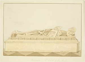 Abbild von Maurice, 7. Earl of Berkeley in der Kathedrale von Bristol von Marcus H. Homes