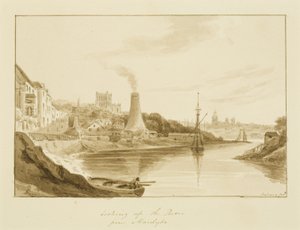 Blick auf den Fluss von Mardyke mit dem Limekiln Lane Glashaus von Marcus H. Homes