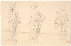Studienblatt mit drei Putti von Marcus Tuscher