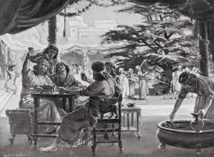 Freude in Babylon über den Wiederaufbau der Stadt durch Esarhaddon
