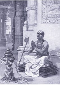 Ramanuja betrachtet seine Philosophie des einen persönlichen Gottes 1100 n. Chr. von Margaret Dovaston