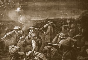 Hauptmann A.C.T. White führt einen Gegenangriff und vertreibt den Feind aus einem Reduit von Margaret Dovaston