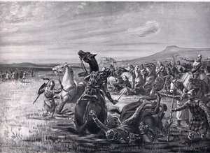Die Schlacht von Orchomenos, Illustration aus 
