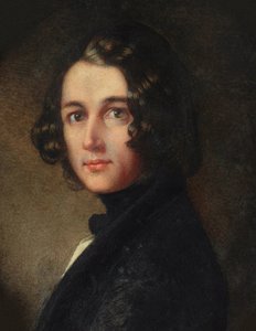 Porträt von Charles Dickens (Detail), 1843