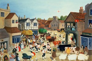 Viehmarkt im Mayfair des 18. Jahrhunderts