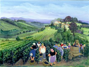 Chianti-Landschaft von Margaret Loxton