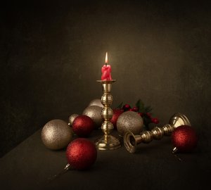 Festliche Weihnachtskerze von Margareth Perfoncio