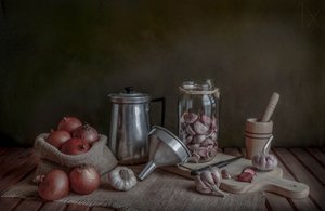Rustikale Küchennotwendigkeiten von Margareth Perfoncio