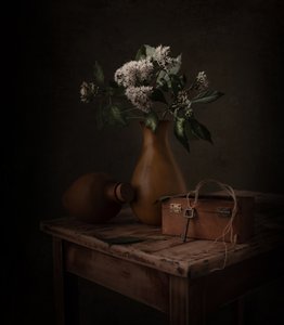 Weiße Blumen Rustikaler Schlüssel von Margareth Perfoncio