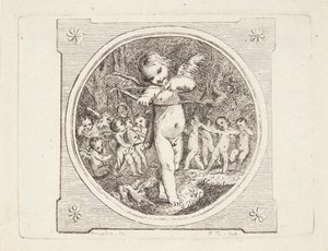 Amor mit Bogen und Pfeil von Marguerite Louise De Lorme du Ronseray