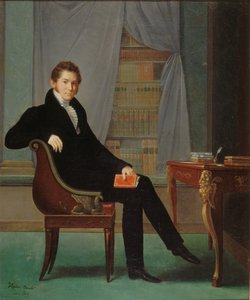 Porträt von Jacques-François Ancelot 1794-1854 von Marguerite Louise Virginie Ancelot
