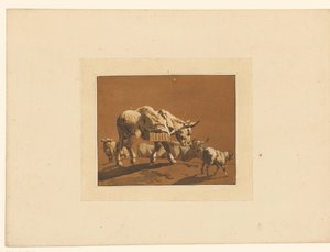 Landschaft mit Vieh
