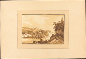Landschaft mit Fischerbooten