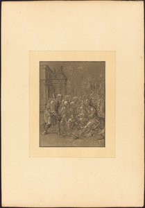 Besuch der Heiligen Elisabeth bei der Heiligen Familie von Maria Catharina Prestel after Hans Brosamer