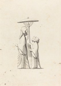 Skulptur in Persepolis, aus Le Bruyns Reisen