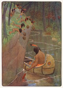 Illustration für Hiawatha von Longfellow von Maria Louise Kirk