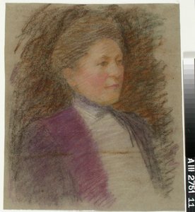 Porträt von Fräulein Anna Wiik, Studie von Maria Wiik
