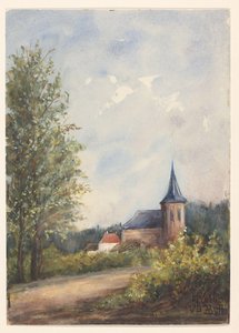 Landschaft mit Kirche