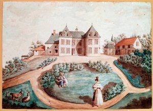 Ein Schloss in Touraine. Illustration für „Die Lilie im Tal“ von Balzac