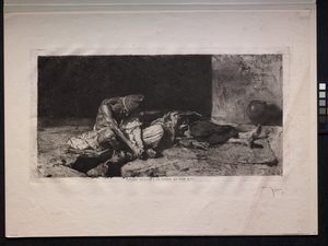 Araber wacht über den Körper seines Freundes von Mariano Fortuny y Marsal
