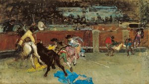 Stierkampf. Verwundeter Picador von Maria Fortuny