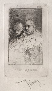 Zwei Kardinäle von Mariano Fortuny y Marsal