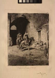 Wächter der Kasbah in Tetuan von Mariano Fortuny y Carbó