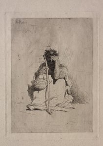 Sitzender Bettler von Mariano José María Bernardo Fortuny y Carbó