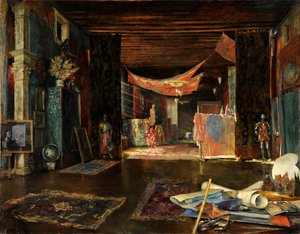 Das Atelier des Malers im Palazzo Pesaro Orfei von Mariano Fortuny y Madrazo