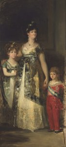 Die Königin von Spanien und die Prinzen. Kopie von Goya