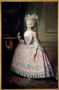 Ganzkörperporträt von Carlota Joaquina (1775-1830) Infantin von Spanien und Königin von Portugal. Gemälde von Mariano Maella (1739-1819) 18. Jahrhundert. Madrid, Prado-Museum von Mariano Salvador de Maella