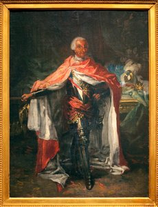 Porträt von Karl III. von Spanien (1716-1788) - Gemälde von Mariano Salvador Maella (1739-1819), Öl auf Leinwand, Skizze, spanische Kunst von Mariano Salvador de Maella