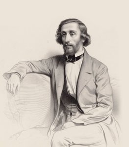 Porträt des Pianisten und Komponisten Julius Schulhoff 1825-1898, 1854
