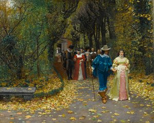 Die Verlobten von Marie Francois Firmin Girard