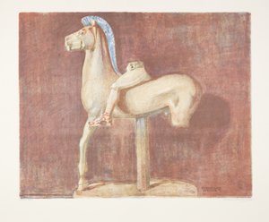 Archaistische griechische Reiterstatue (Athen) von Marie Henriques
