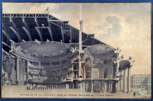 Architektur: Blick aus dem Inneren des neuen Raums der Comédie-Française des alten Projekts