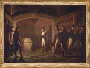 Napoleon vor dem Grab Friedrichs des Großen, von Ponce-Camus, Marie Nicola von Marie Nicolas Ponce Camus