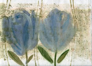 Blaue Tulpen 2, 2020 von Marina Falco