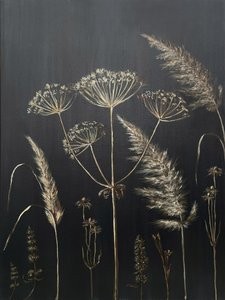 Goldene botanische Silhouetten von Marina Kozyr