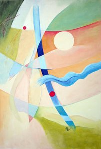Abstraktes Licht und Fluss von Marina Nelson