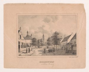 Dorfansicht in Amerongen von Marinus Adrianus van Straten
