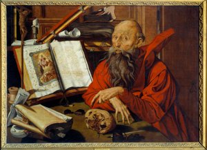 Der heilige Hieronymus meditierend von Marinus van Reymerswaele