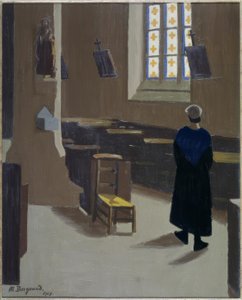 Frau in der Kirche
