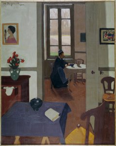Frau in einem Interieur