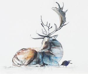 Hirsch und Vogel, 2006