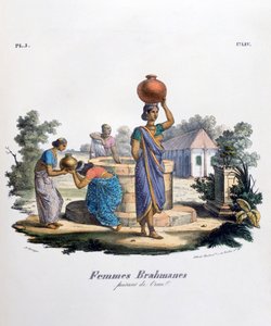 Brahmanenfrau sammelt Wasser, 1828